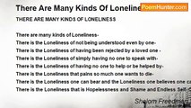 Shalom Freedman - There Are Many Kinds Of Loneliness