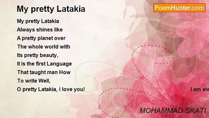 MOHAMMAD SKATI - My pretty Latakia