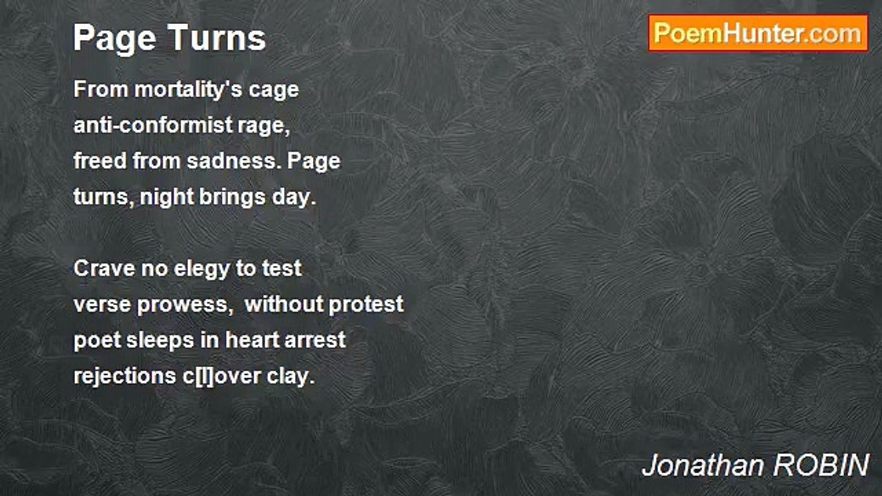 Jonathan ROBIN - Page Turns