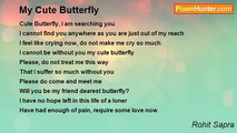 Rohit Sapra - My Cute Butterfly