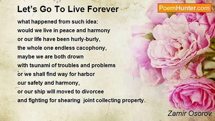 Zamir Osorov - Let’s Go To Live Forever