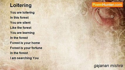 gajanan mishra - Loitering