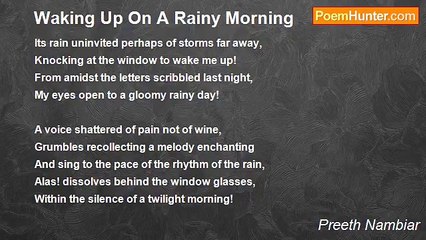 Preeth Nambiar - Waking Up On A Rainy Morning