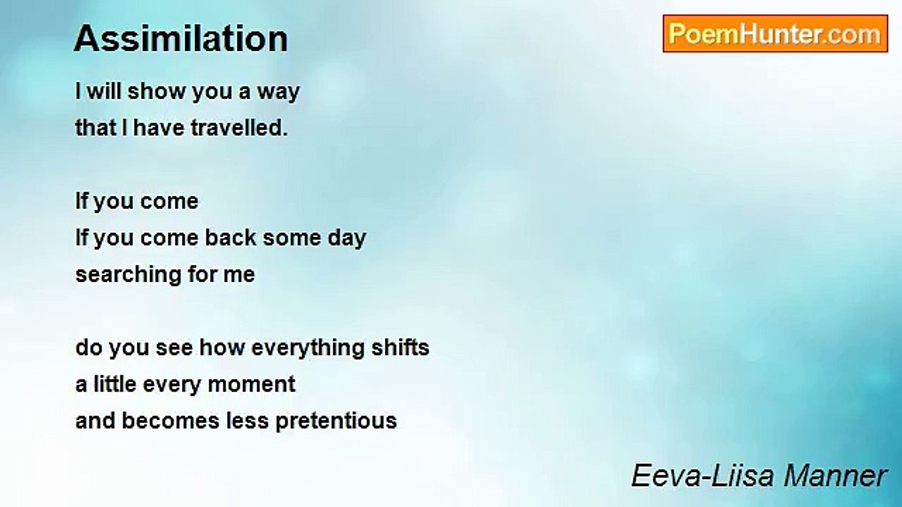 Eeva-Liisa Manner - Assimilation