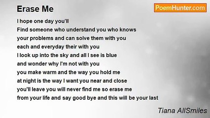 Tiana AllSmiles - Erase Me