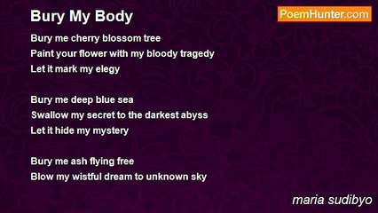maria sudibyo - Bury My Body