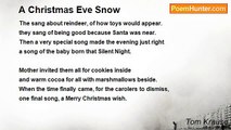 Tom Krause - A Christmas Eve Snow