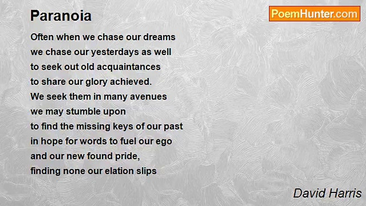 David Harris - Paranoia