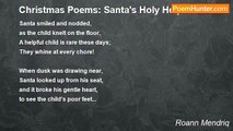 Roann Mendriq - Christmas Poems: Santa's Holy Helper