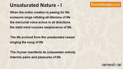 ramesh rai - Unsaturated Nature - I