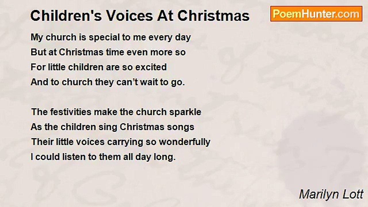 Marilyn Lott - Children's Voices At Christmas