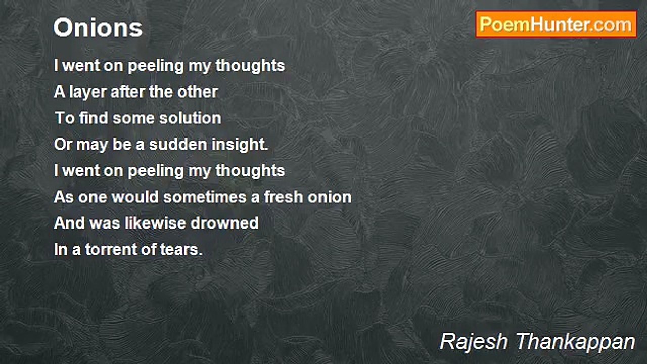 Rajesh Thankappan - Onions