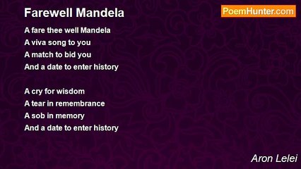Aron Lelei - Farewell Mandela