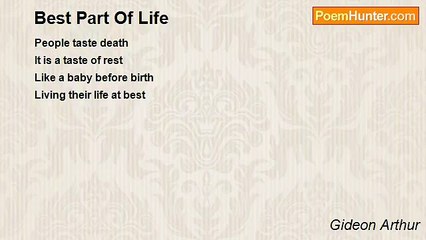 Gideon Arthur - Best Part Of Life
