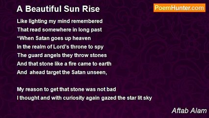 Aftab Alam - A Beautiful Sun Rise