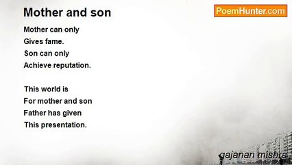 gajanan mishra - Mother and son
