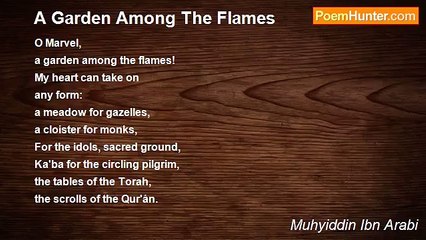 Muhyiddin Ibn Arabi - A Garden Among The Flames