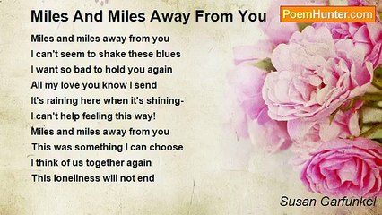 Susan Garfunkel - Miles And Miles Away From You