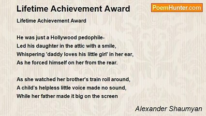 Alexander Shaumyan - Lifetime Achievement Award