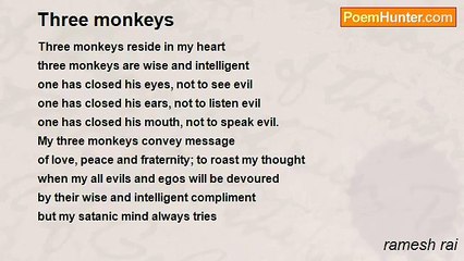 ramesh rai - Three monkeys