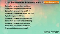 Jimmie Arrington - #264 Somewhere Between Here And There