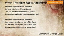 Emmanuel George Cefai - When The Night Rests And Ruminates