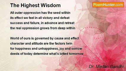 Dr. Madan Gandhi - The Highest Wisdom