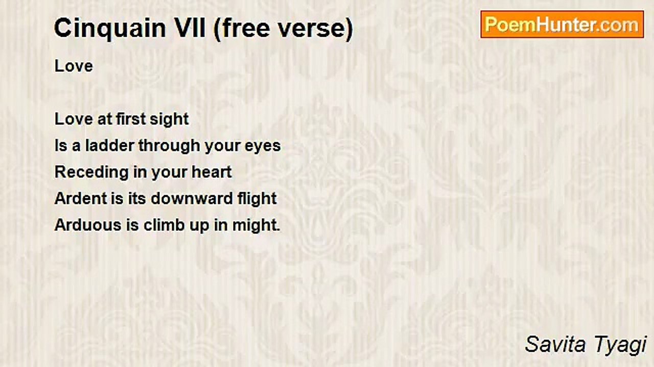 Savita Tyagi - Cinquain Vll (free verse)