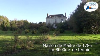 Bouguenais (44) - Maison de Maître à vendre - 200m² habitables à rafraîchir - 8000m² de terrain. A deux pas du bourg.