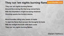 Walani Ndhlovu - They run 'em nights burning flames