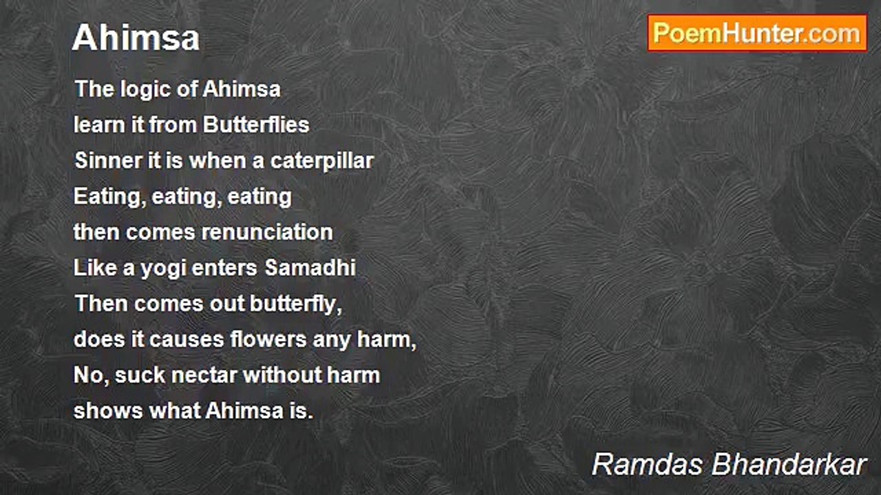 Ramdas Bhandarkar - Ahimsa