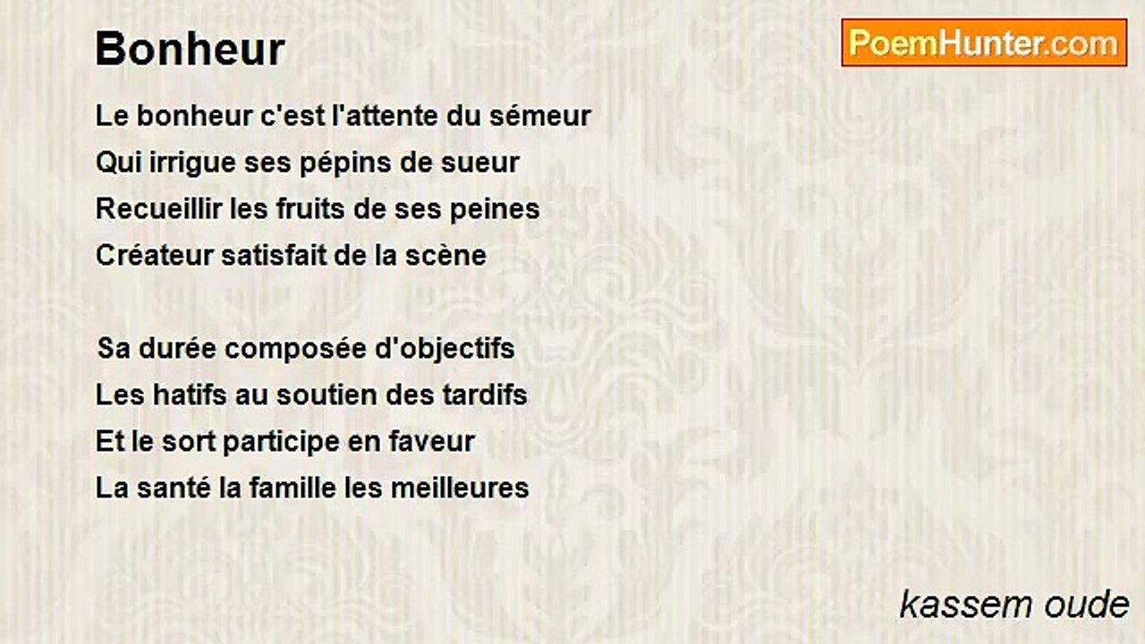 kassem oude - Bonheur