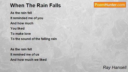 Ray Hansell - When The Rain Falls