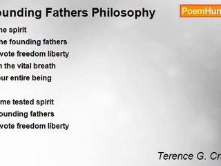 Terence G. Craddock (afterglows echoes of starlight) - Founding Fathers Philosophy