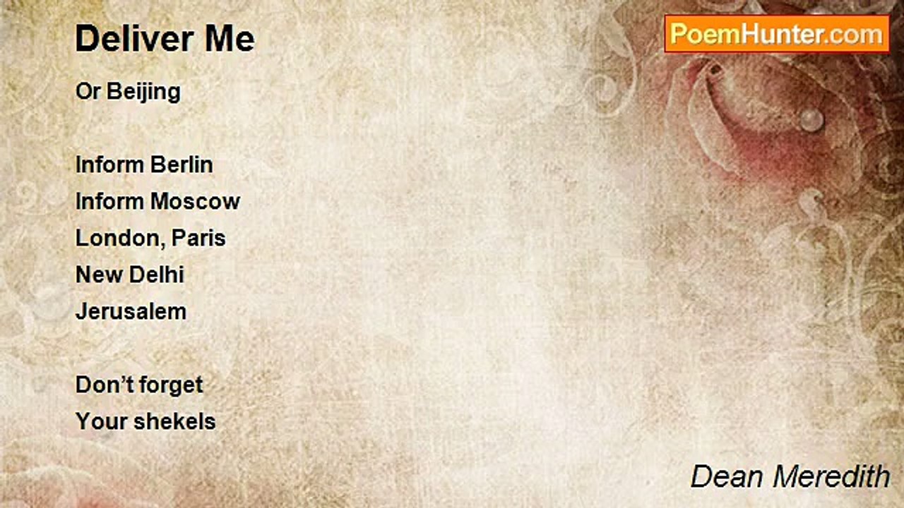 Dean Meredith - Deliver Me