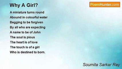 Soumita Sarkar Ray - Why A Girl?
