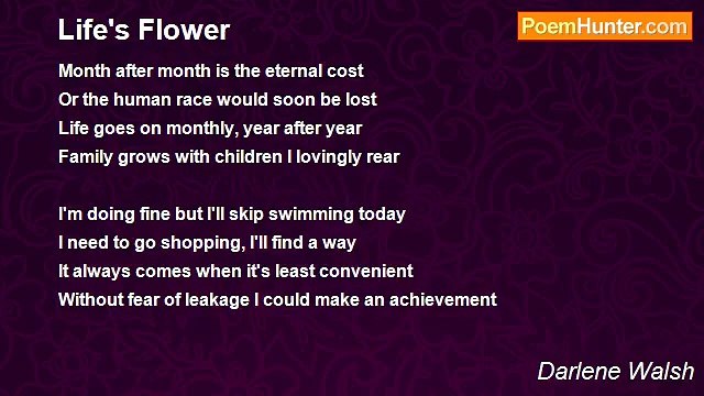 Darlene Walsh - Life's Flower