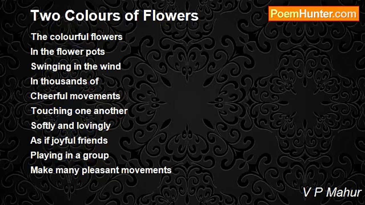 V P Mahur - Two Colours of Flowers