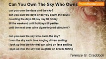 Terence G. Craddock (afterglows echoes of starlight) - Can You Own The Sky Who Owns The Sky?