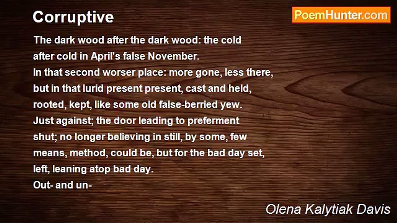 Olena Kalytiak Davis	 - Corruptive