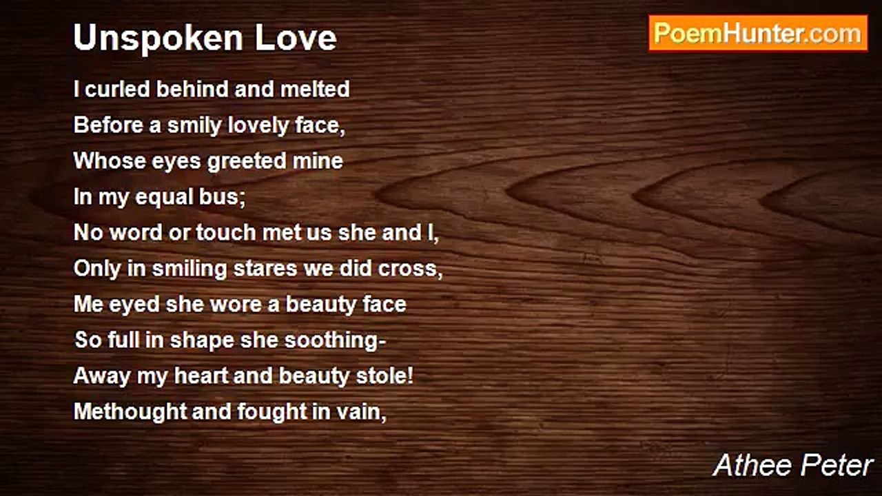 Athee Peter - Unspoken Love