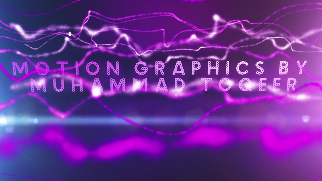 Motion Graphics After Effects Show reel