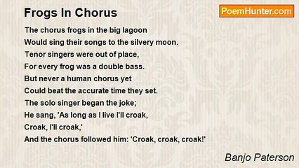Banjo Paterson - Frogs In Chorus