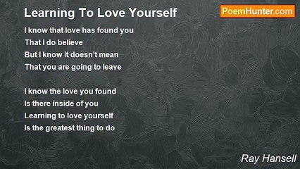 Ray Hansell - Learning To Love Yourself