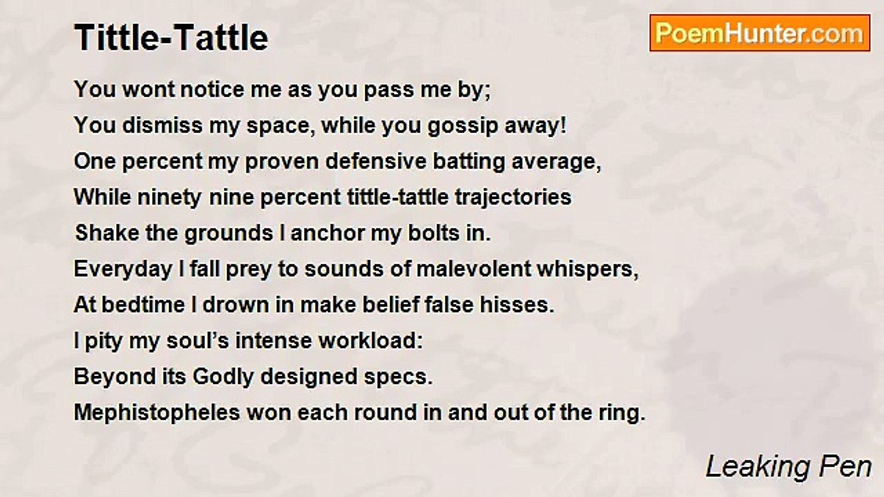 Leaking Pen - Tittle-Tattle