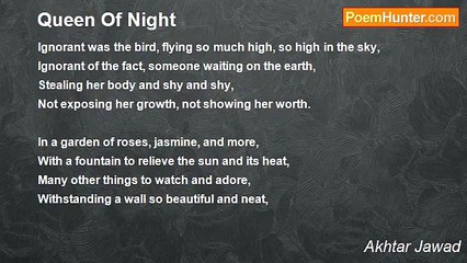 Akhtar Jawad - Queen Of Night