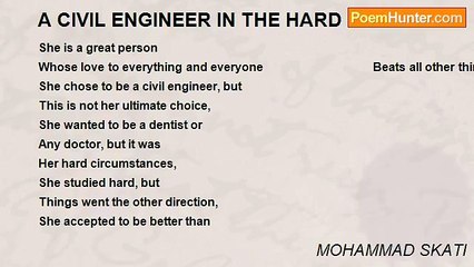 MOHAMMAD SKATI - A CIVIL ENGINEER IN THE HARD TIME