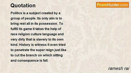 ramesh rai - Quotation