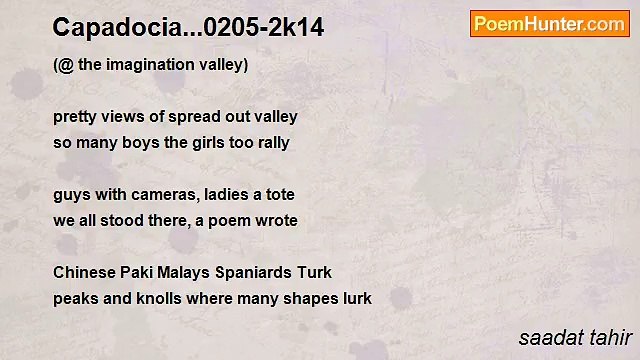 saadat tahir - Capadocia...0205-2k14