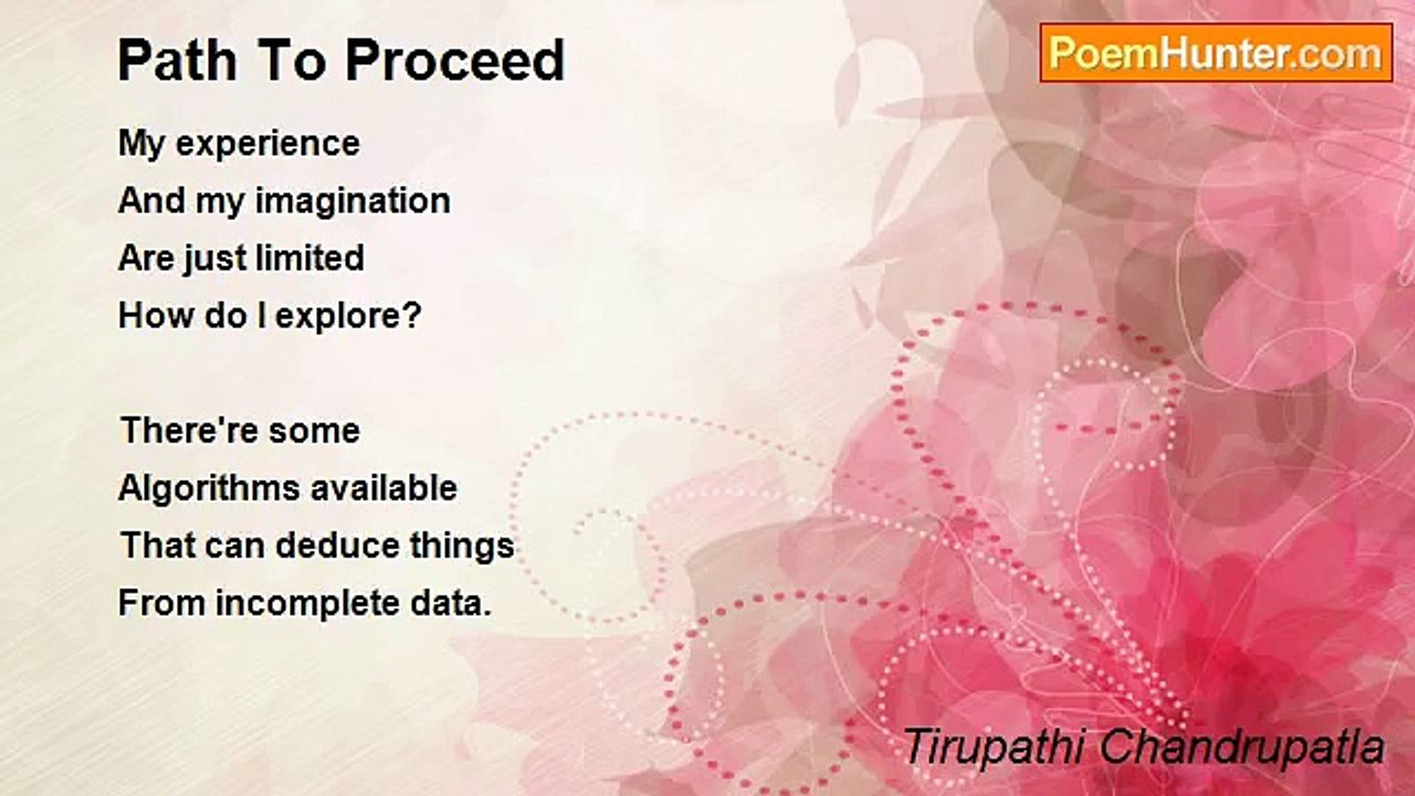 Tirupathi Chandrupatla - Path To Proceed